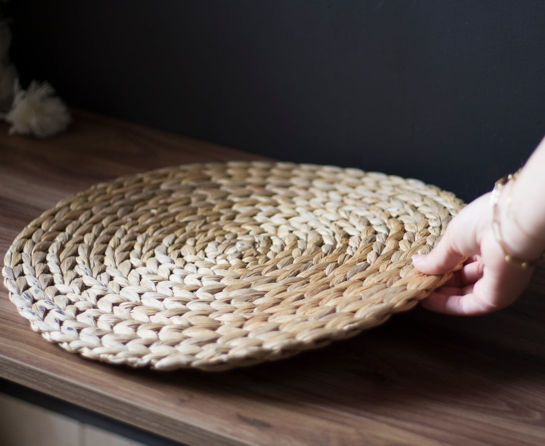 Rattan Circular Tray 02